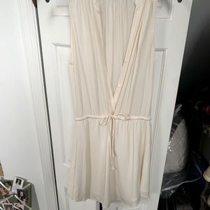 Cream silk dress worn at graduation